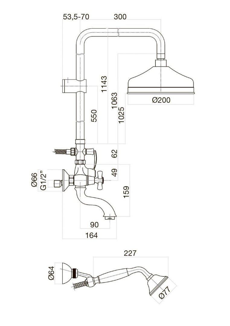 Душевая система Webert Armony AM721208017