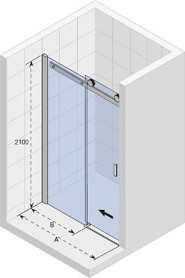 Душевая дверь 100x210 RIHO BALTIC B104