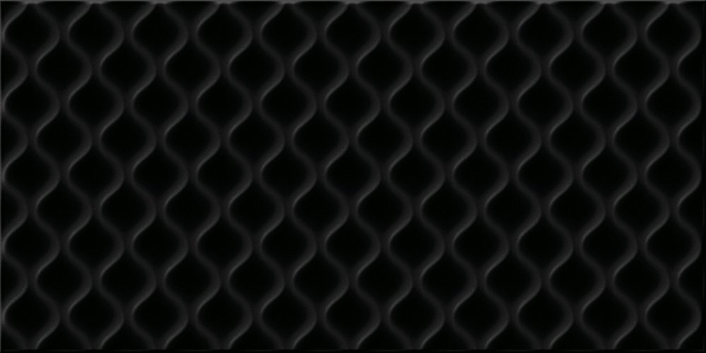 плитка cersanit deco черный рельеф 29,8x59,8 del232 Черный