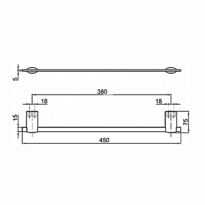 Держатель для полотенец Webert Aria 45 AI500501015