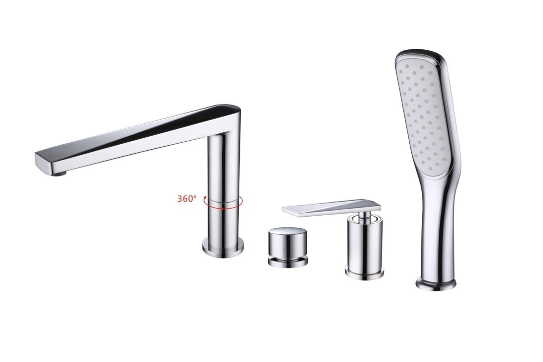 Смеситель врезной на борт ванны BOHEME Venturo 370