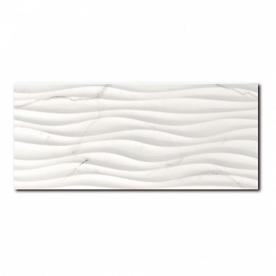 керамическая плитка love ceramic precious curl calacata matt 35x70 Белый
