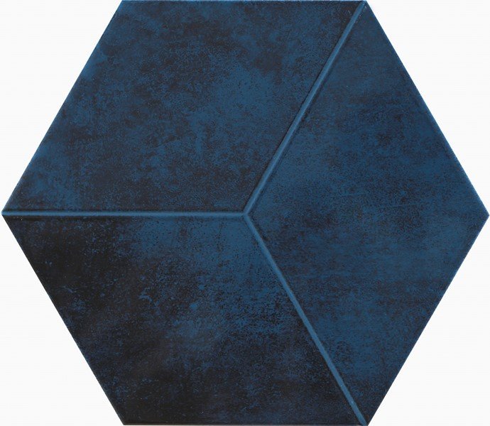 настенная плитка jubilee kingsbury navy 19,8x22,8 Синий