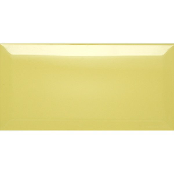 настенная плитка (кабанчик) biselado amarillo mate 7,5x15 Зеленый