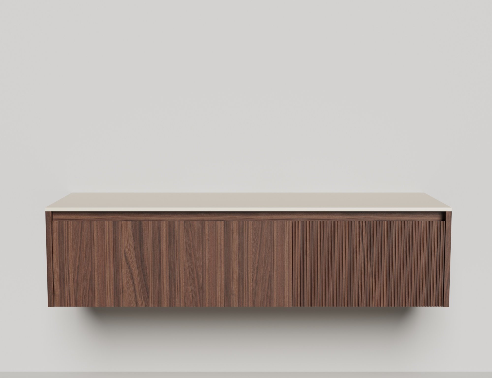 Подвесная тумба со столешницей Salini Domino 140x50 шпон 27D214