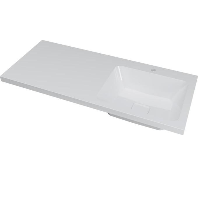 Раковина правая чаша 120x48 см Мадера Kamilla ФЦ-00001870 белый