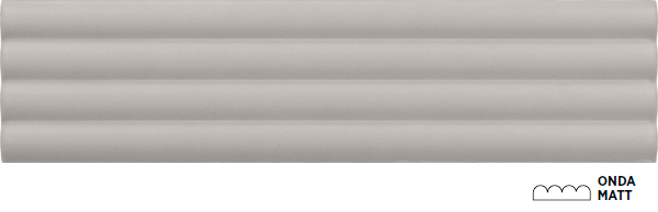 плитка керамическая настенная 28527 costa nova onda grey matt 5x20 см Серый