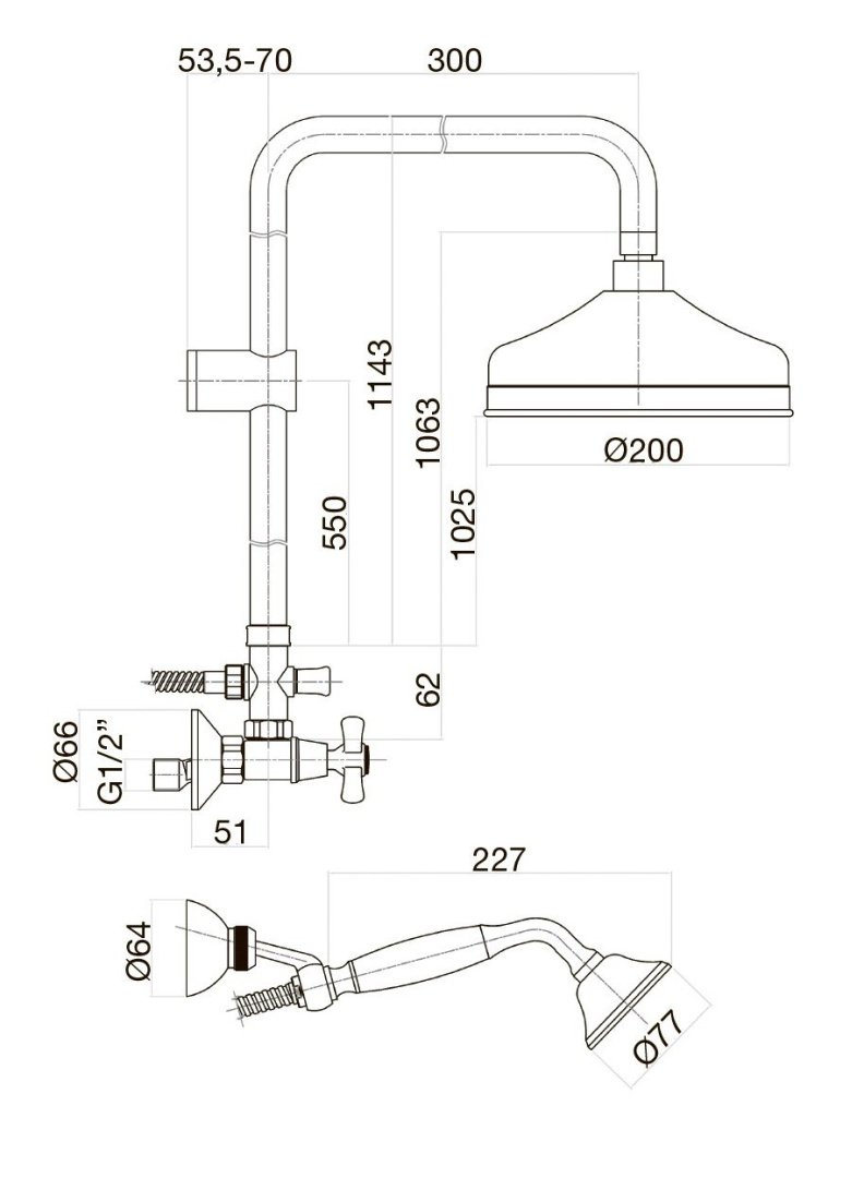 Душевая система Webert Armony AM760405065