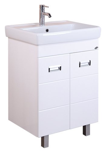 Тумба Onika БАЛТИКА-КВАДРО Black 55.11 под раковину Santek ТИГОДА 55