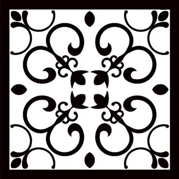 настенная/напольная плитка керамогранит botticelli 22,5x22,5 Черно-белый