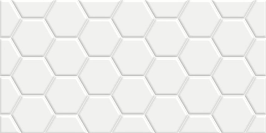 плитка настенная edelweiss hexagon white wt36edw15 300*600*9 