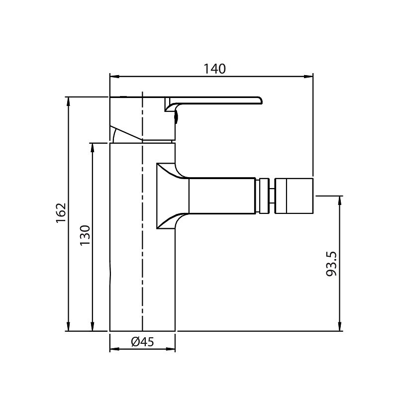 Смеситель для биде Koller Pool KVADRO ARC KA0300