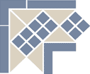 угол керамический corner lisbon with 1 strip (tr.16, dots 11, strips 11) 21,5х21,5х15 см Серый