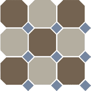 гранит керамический 4429+01 oct11-b coffe brown 29 beige 01 octagon/blue cobalt 11 dots 30x30 см Серый