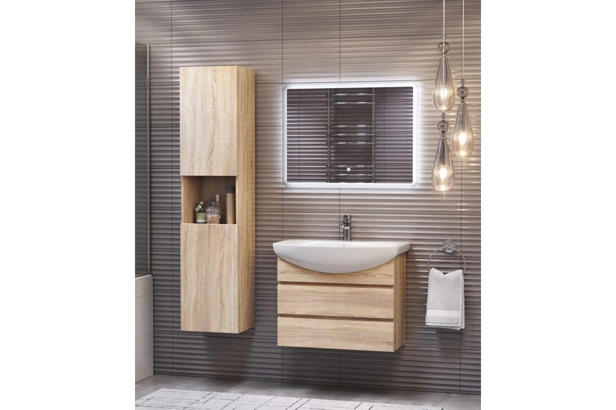 Пенал подвесной 35 см VIGO Wing дуб сонома