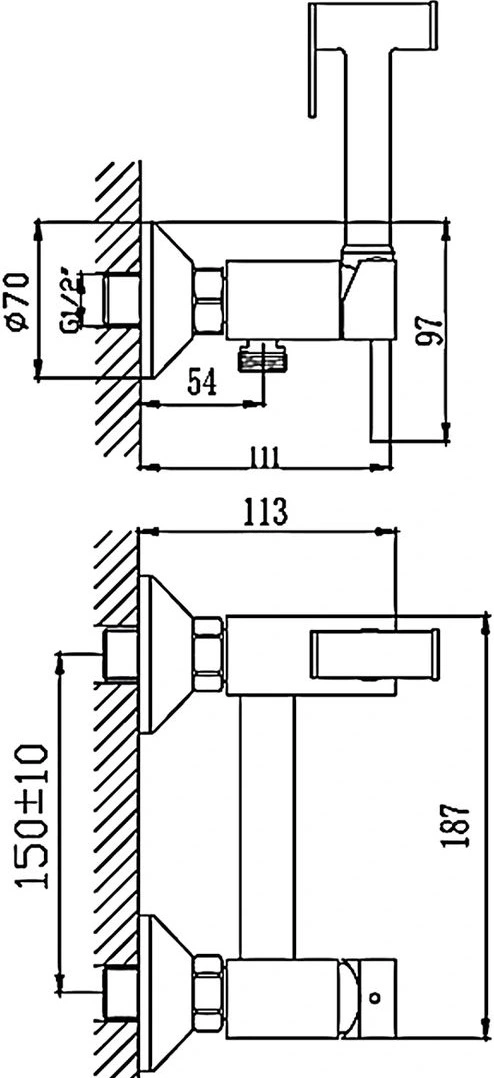 Гигиенический душ Haiba HB5510