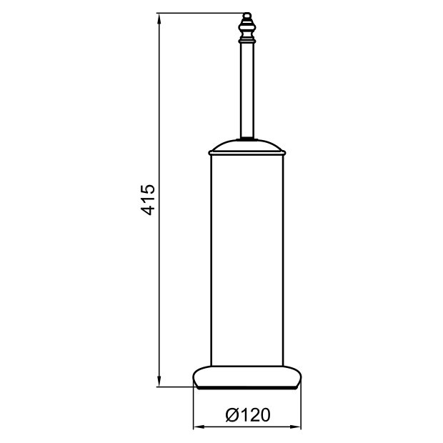 Ершик для унитаза Webert Ottocento AM501302015