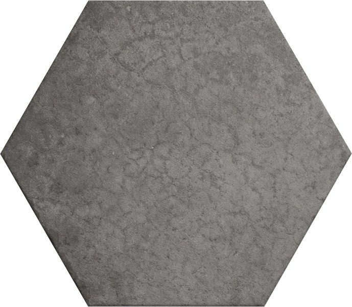плитка керамическая напольная 24952 heritage hexágono shadow 17,5х20 см Серый