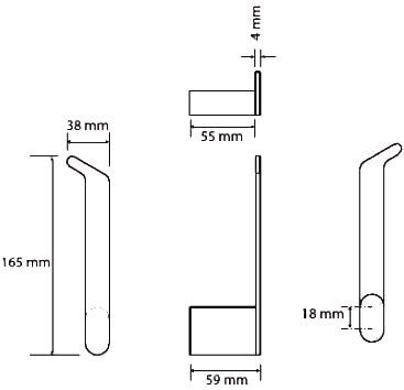 Держатель запасного рулона 3,8 см BEMETA ORGANIC