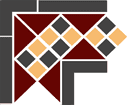 угол керамический corner lisbon with 1 strip (tr.20, dots 14+21, strips 14) 21,5х21,5 см Бордовый