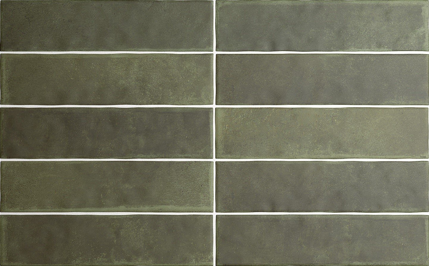 плитка керамическая 27568 argile khaki 6х24,6 см Зеленый