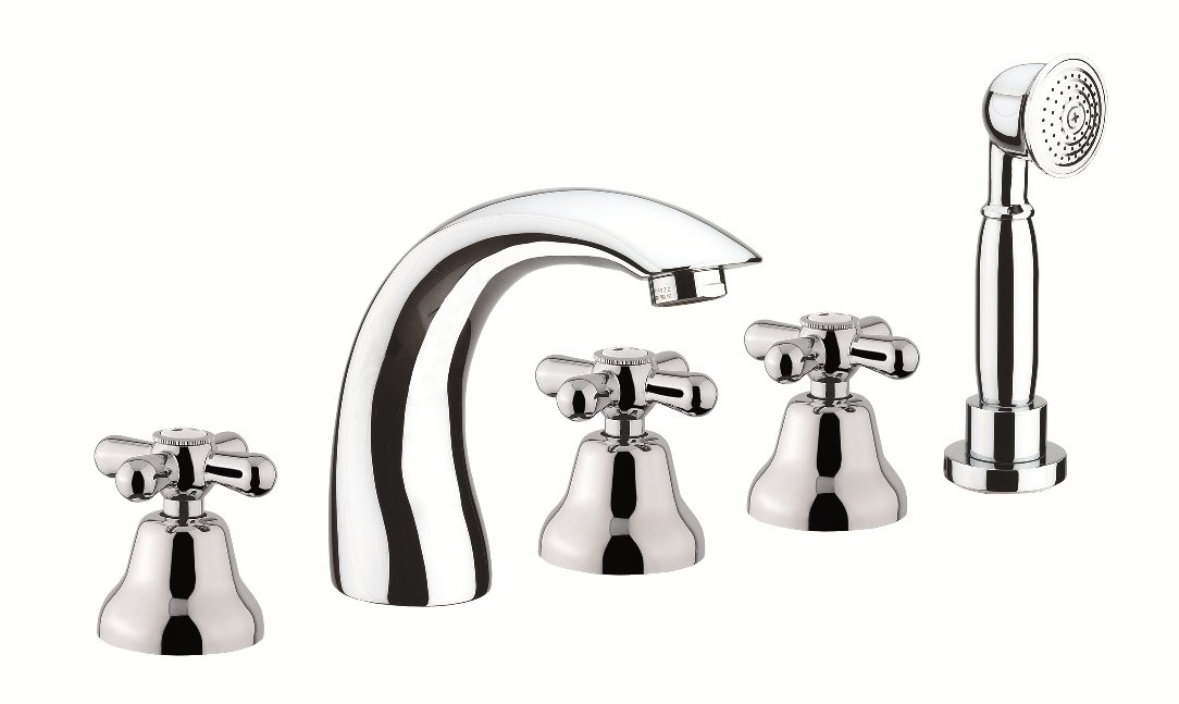 Смеситель на борт ванны Webert Armony AM730401015 Хром