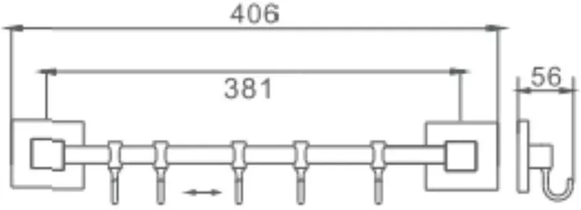 5 крючка Haiba HB8615-5