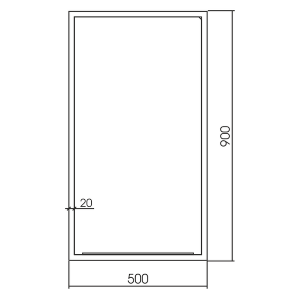 Зеркало Silver Mirrors Бронкс-лайт 500х900 ФР-1746