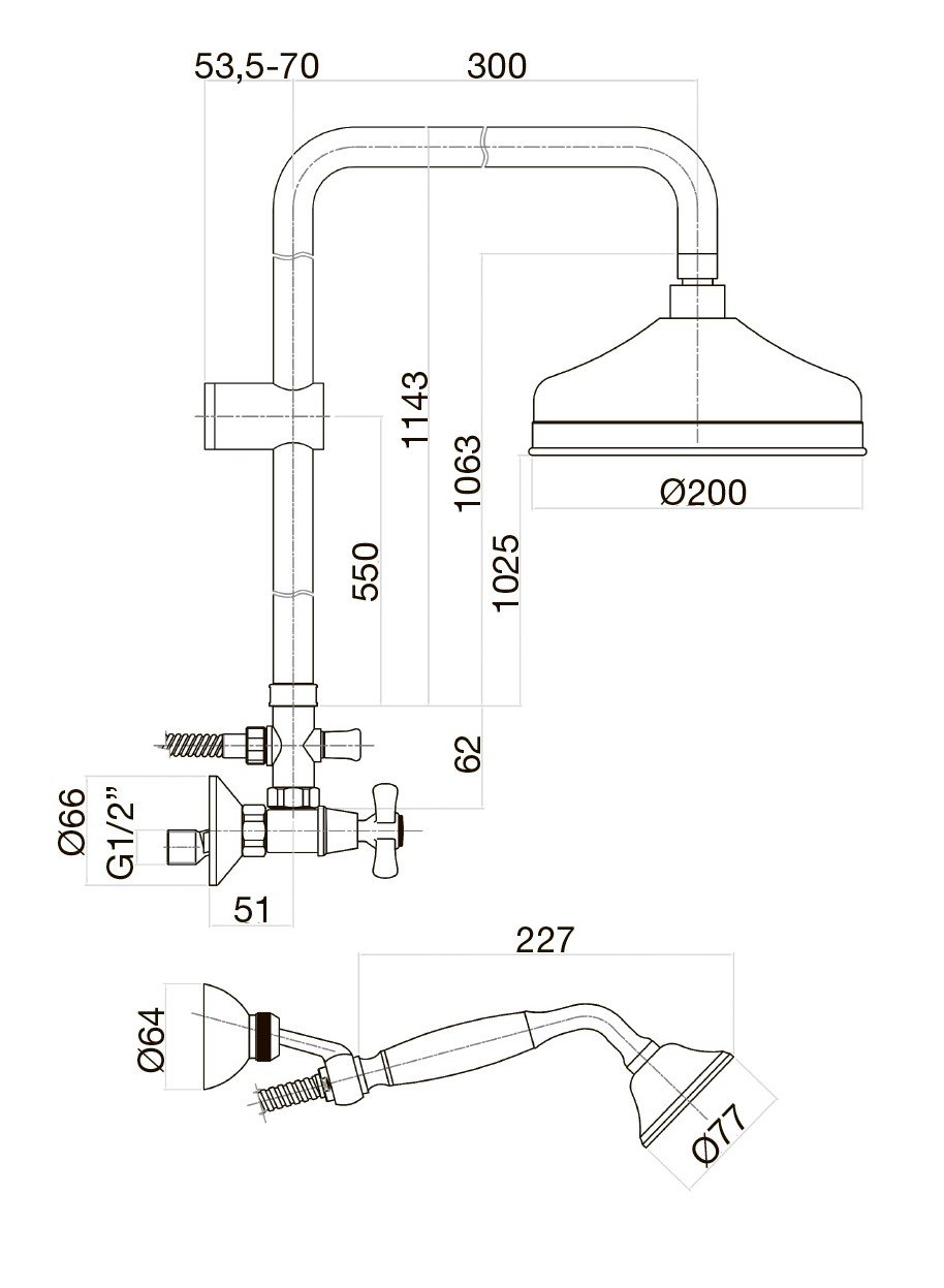 Душевая система Webert Armony AM760405010