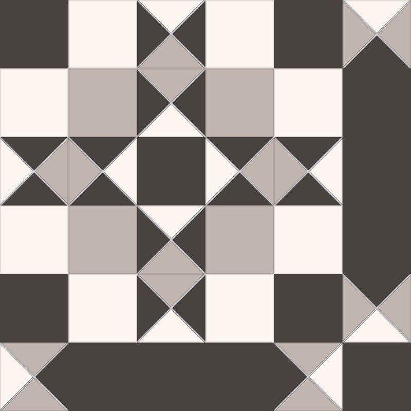 керамогранит victorian, windsor black 45,2x45,2 (7,3x7,3) 