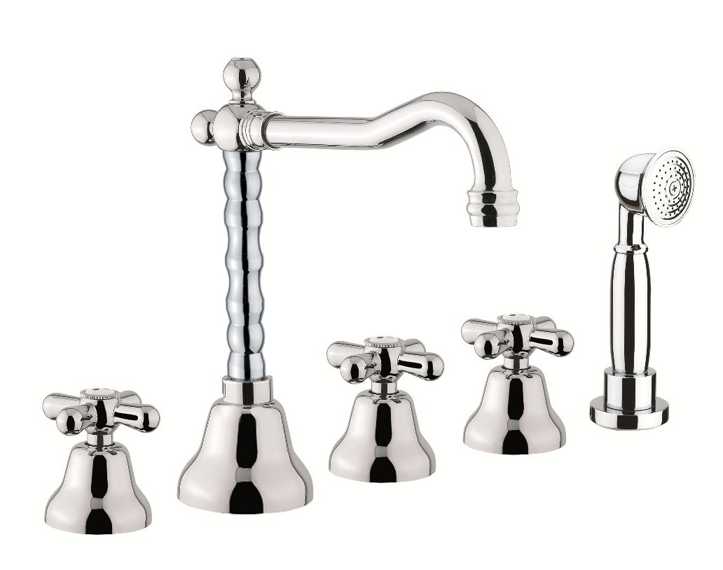 Смеситель на борт ванны Webert Armony AM730402015 Хром