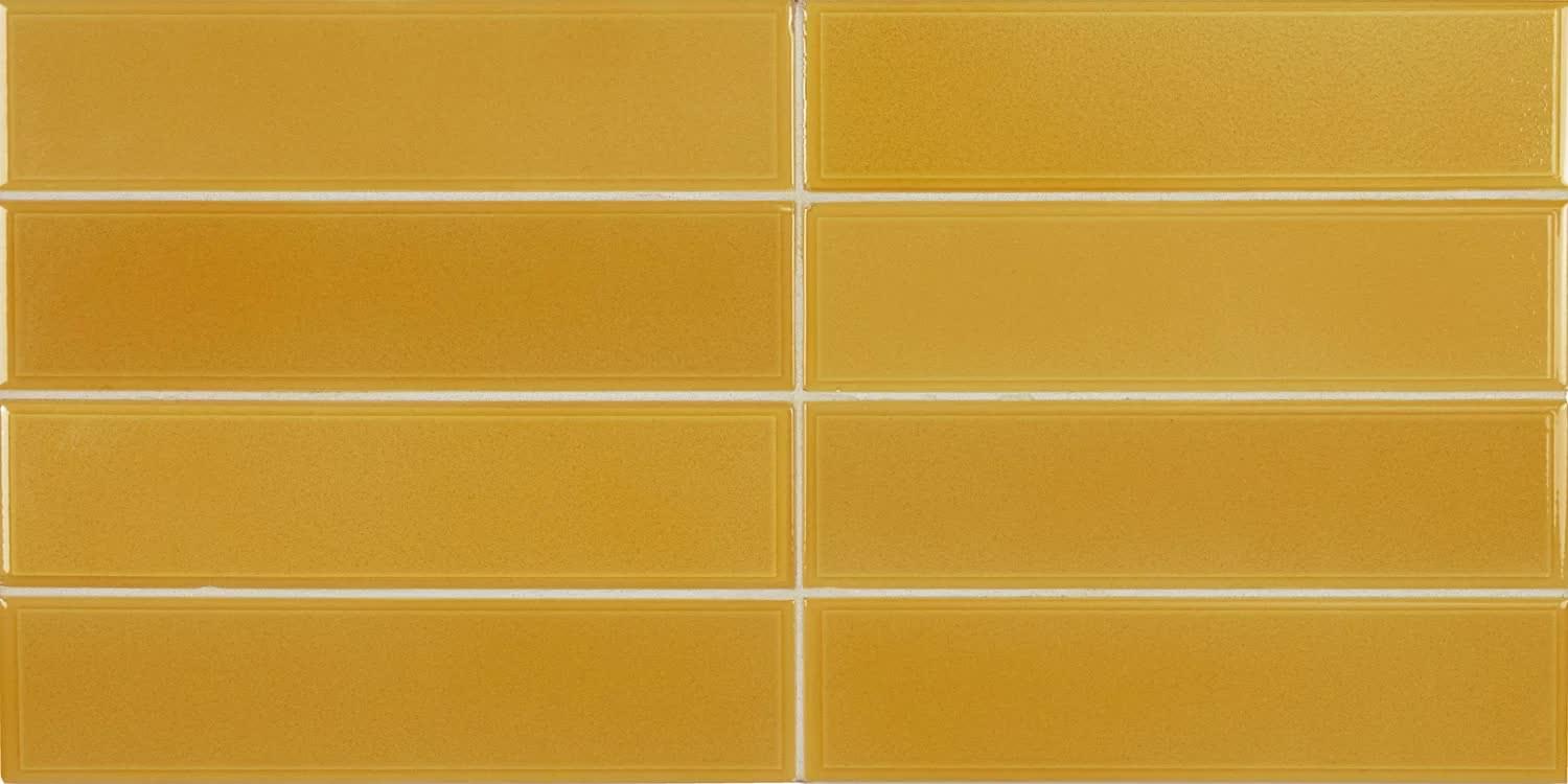 керамическая плитка настенная 27532 limit jaune 6x24,6 см 