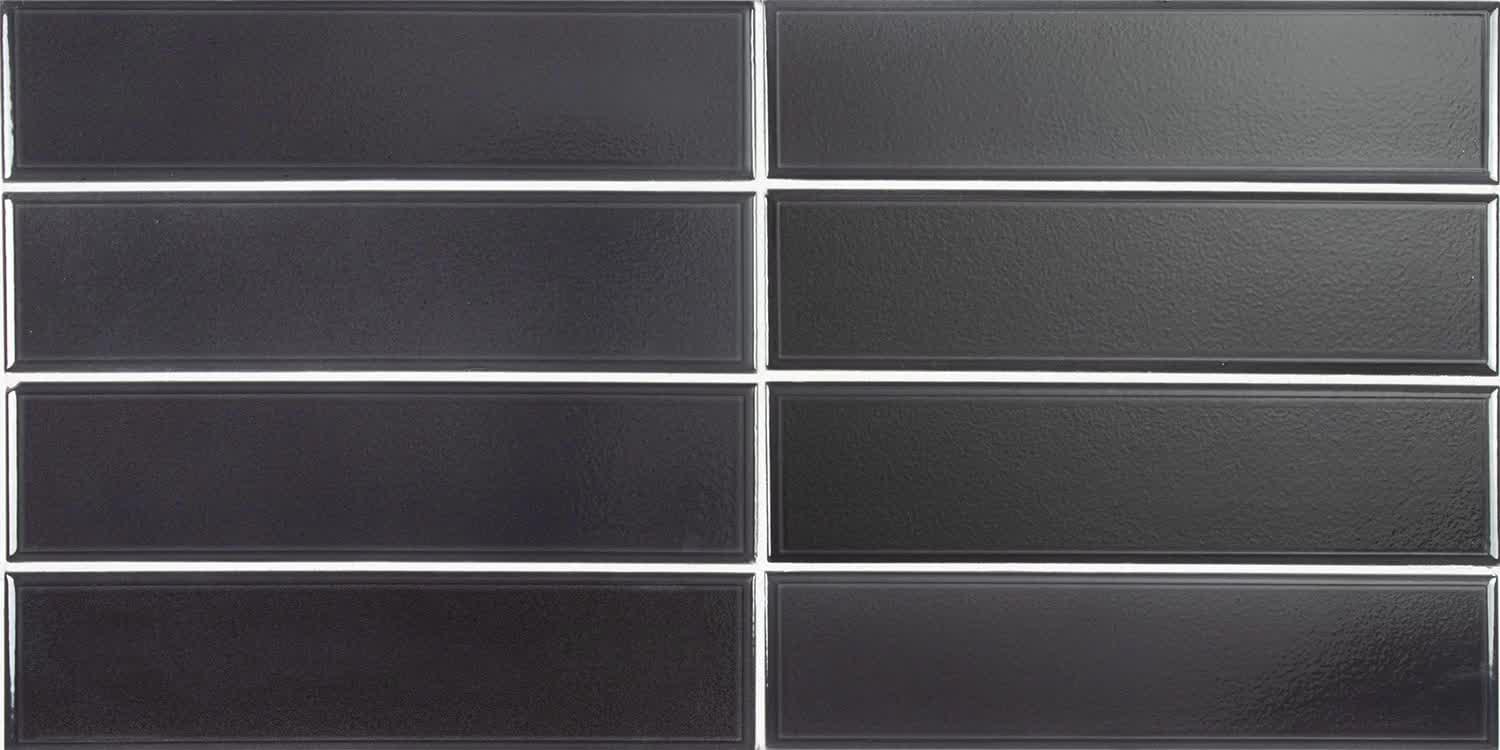 керамическая плитка настенная 27527 limit noir 6x24,6 см 