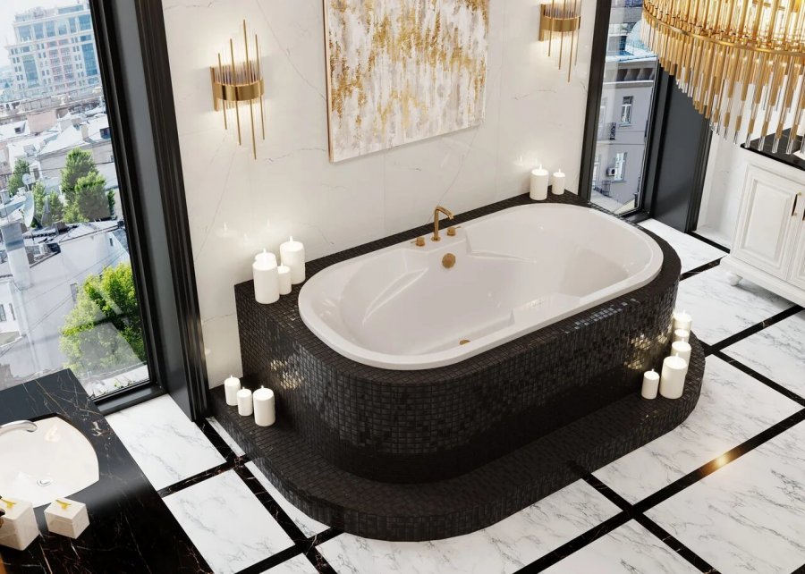 Акриловая ванна встраиваемая VAGNERPLAST GAIA 190x100