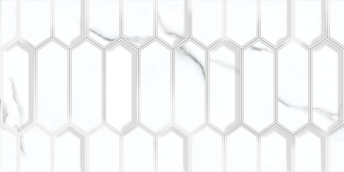 плитка настенная 31,5*63 calacatta opaco diamond Белый