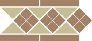 бордюр керамический border lisbon-1 with 1 strip (tr.03, dots 04, strips 04) 28х15 см Бежевый