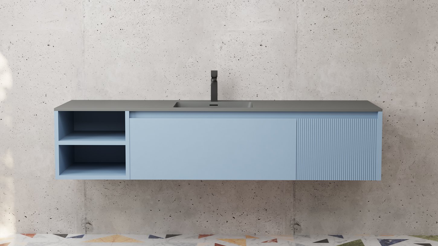 Тумба со столешницей 1000х500х400 см Salini DOMINO 27D310 RAL