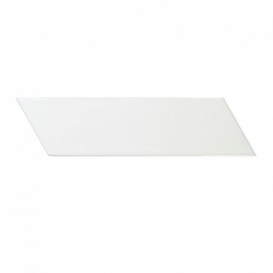 керамическая плитка equipe chevron wall white right matt 5,2x18,6 Белый