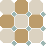 гранит керамический 4416+03 oct13-b white 16 yellow 03 octagon/turquoise 13 dots 30x30 см Серый