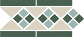 бордюр керамический border lisbon with 1 strip (tr.16, dots 13+18, strips 18) 28х15 см Серый