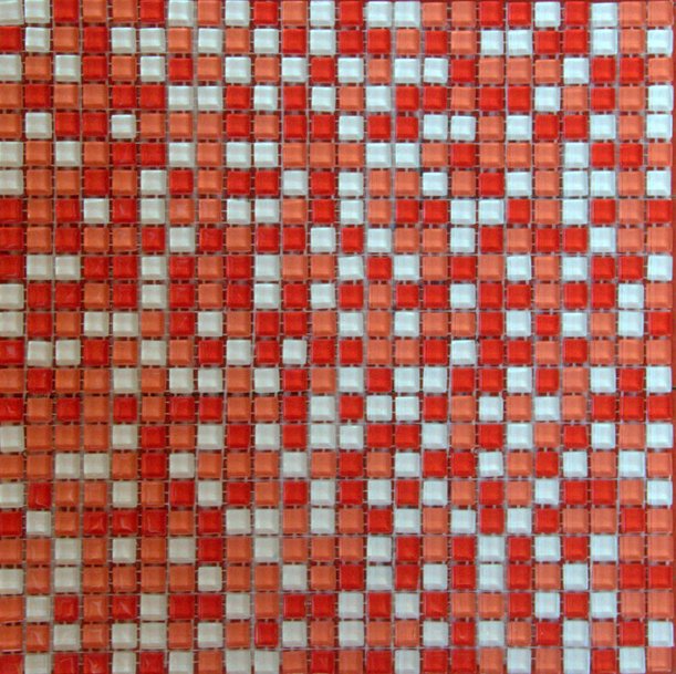 imagine mosaic hs0990 мозаика из стекла 30х30х4 Красный