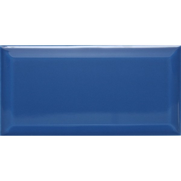 настенная плитка (кабанчик) biselado zafiro brillo 7,5x15 Синий