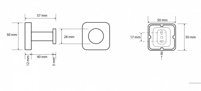 Крючок 5 см BEMETA TASI хром