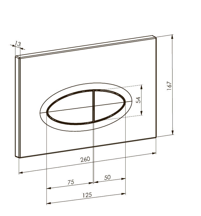 Кнопка для инсталляции механическая Boheme 665-CR хром