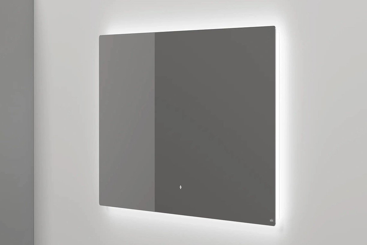 Зеркало для ванной с LED подсветкой, обогрев-антизапотевание, сенсорный выключатель, 1600х700 Salini OMBRA 27M021670BH