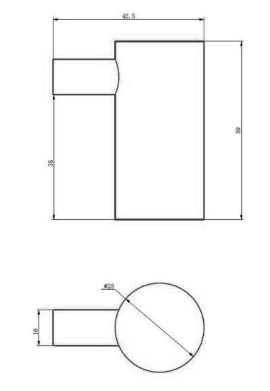 Крючок для полотенец одинарный Haiba HB8405-4