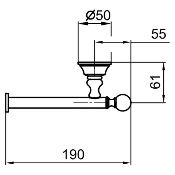 Держатель для бумаги Webert Karenina KA500801010