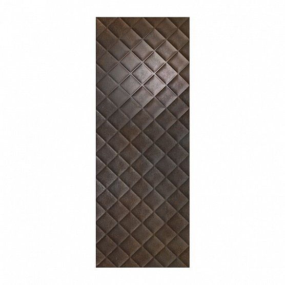 керамическая плитка love ceramic metallic chess carbon rett 45x120 Коричневый
