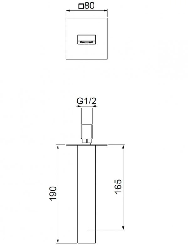 Излив Webert AC0327740 белый