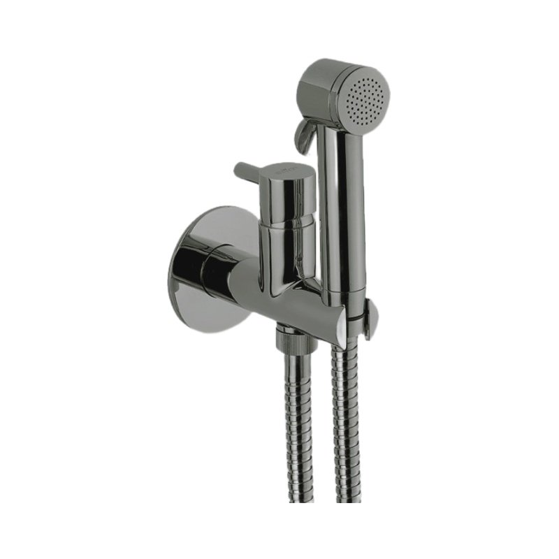 Гигиенический душ со смесителем Webert Elio EL870303345PVC никель матовый